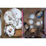 A mixed collection of items to include Japanese teapot, milk and sugar, lustre part tea set, Royal