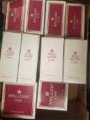 A collection of boxed Royal Albert Crystal Glasses & Flutes