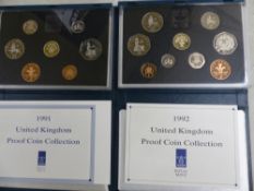 A Collection Of Royal Mint United Kindom Coins Year 1991 & 1992