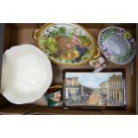A mixed collection of items to include Beswick Regent Street Wall Plaque, Royal Doulton Small