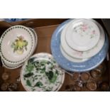 A mixed collection of items to include Portmeirion dish & bowls, Coalport plates, Silver plated
