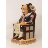 Large Kevin Francis Toby Jug of William Shakespeare, limited edition