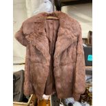 Vintage Fur Jacket & Stole, approx. size 10 / 12