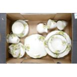 Royal Doulton April 21 piece tea set together with fruit bowl and dishes