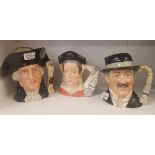 3 Large Character Anne of Cleves D6653, City Gent D6815 & George Washington D6669 (All seconds)