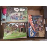 A collection of approx 24 'Giles' cartoon books from the 1970's (1 tray).