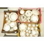 A large collection of Royal Doulton Larchmont tea and dinner ware to include cups & saucers, salad