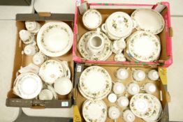 A large collection of Royal Doulton Larchmont tea and dinner ware to include cups & saucers, salad