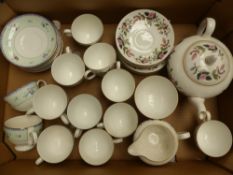 Wedgewood Hathay Pathway Part Tea Set Together With Wedgwood Medows Field Pattern Part Teaset