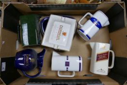 A collection of Wade Advertising Ashtrays & Water Jugs These were removed from the archives of the