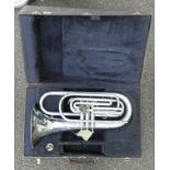 Vintage Brass Band / Boys Brigade Instrument,, unsued for years & probably more of a decorators