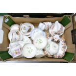 A mixed collection of items to include Copeland Soft whispers bowls, commemorative trio, Colclough