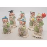 Beswick lovable clowns to include Congratulations LL6, God loves me LL3, Please LL33, I love Beswick