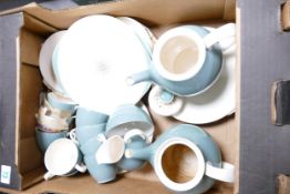 Royal Doulton Desert star tea ware to include cake plates teapots, cups, side plates etc ( 1 tray)
