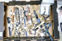 A collection of untested watches & watch parts including Rotary, Sekonda, Casio, Citizen etc