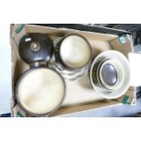 A collection of Denby oven ware to include flan dishes, mixing bowls, casserole pots etc ( 1 tray)