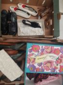 A mixed collection of used ladies shoes makes to include poetic licence (2 trays)