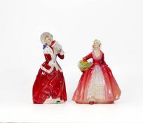 Royal Doulton lady figures Janet Hn1537 & Christmas Morn Hn1992(2)