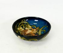 Moorcroft Fallow Deer Fawn small footed bowl. Limited edition 94/150, designed by Kerry Goodwin.