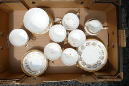 Royal Tuscan Gilt Decorated 21 piece tea set