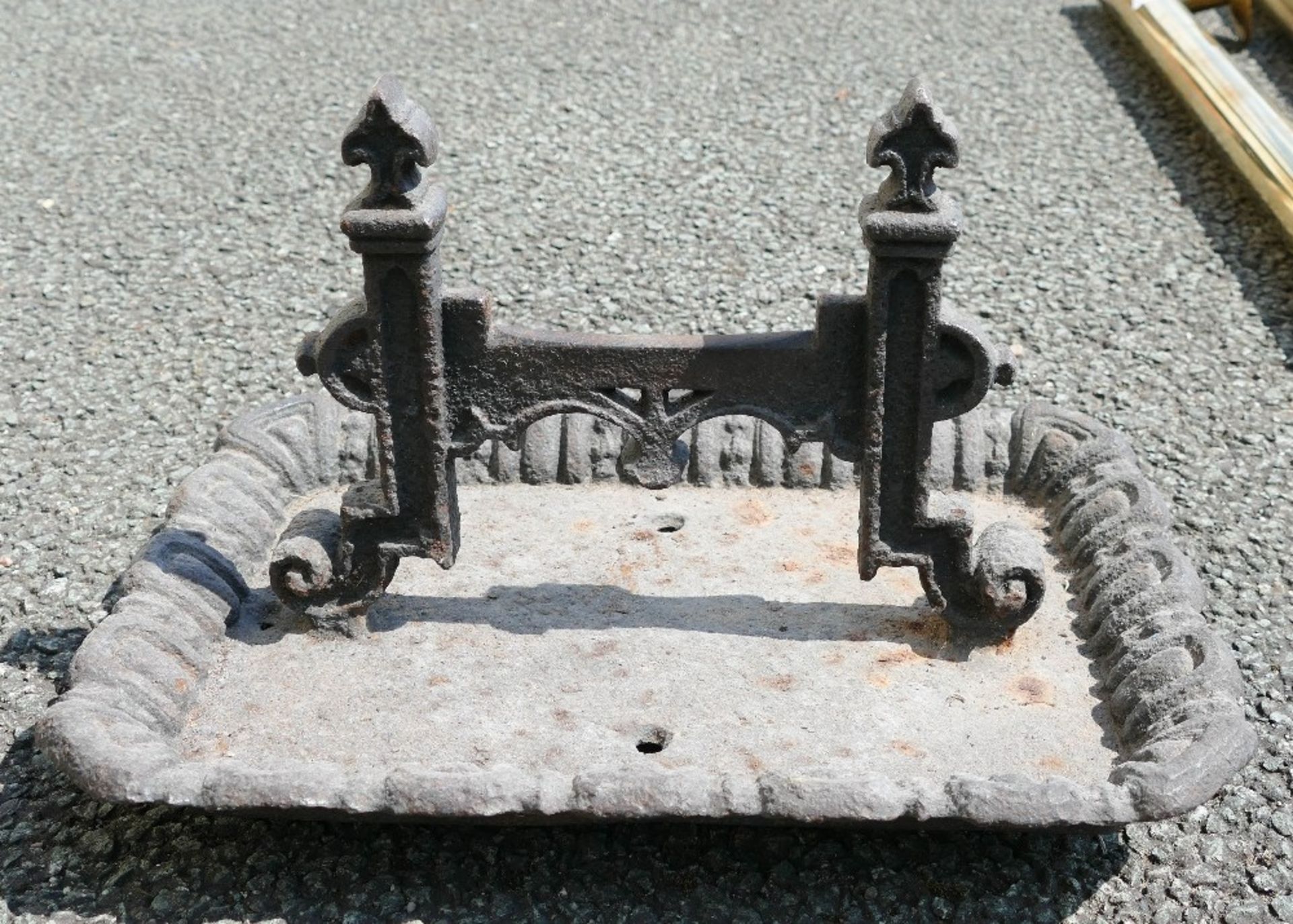 Cast Iron Victorian Boot Scraper, length 40cm