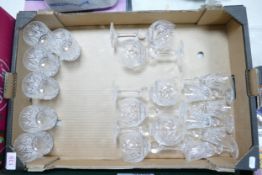 A collection of Quality Lead Cut Crystal Glass ware