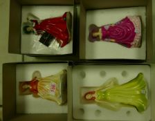 Royal Doulton Small Boxed Lady Figures to include Summer Breeze Hn4587, Autumn Stroll Hn4588,