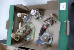 A mixed collection of items to include Leonardo Resin Figures, Nature Craft Figure etc