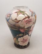 Moorcroft Elouda vase designed by Alicia Amison. Trial piece dated 3/12/02. Height 21.5cm