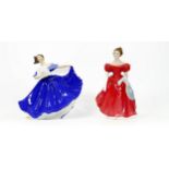 Royal Doulton lady figures Elaine Hn2791 & Winsome Hn2220(2)