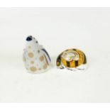 Royal Crown Derby Snowflake Penguin Chick & Bumblebee , both boxed (2)