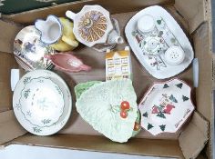 A mixed collection of items to include Carltonware Australian pattern dishes, Sadler commemorative