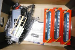 A large collection of Hornby & similar 00 ngauge model railway engines, carriages, track ,