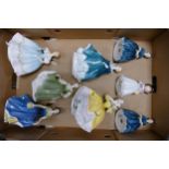 A collection of seconds Royal Doulton figures including The Last Waltz, Fair Lady, Sharon, Cherie,