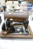 American Made Hand Crank Vintage Sewing Machine