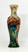 Moorcroft Flamenco vase. Dated 1999, height 30cm