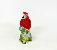 Royal Crown Derby Scarlett Macaw Parrot Paperweight, boxed