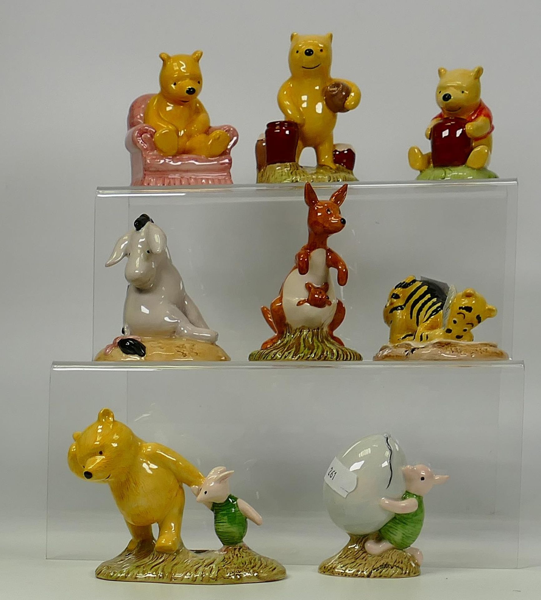 Boxed Royal Doulton Winnie The Pooh figures The Windy Day Wp2, Piglet & the Balloon Wp5, Pooh