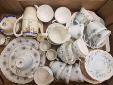 A mixed collection of items to include a hand painted Japanese coffee set, Duchess and Colclough