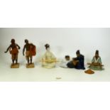 A collection of Chinese Mud Man Figure, tallest 16cm(6)