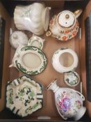 A mixed collection of ceramic items to include Mason's picture frames, lidded pot, large Mason's
