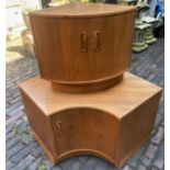 Mid Century G Plan Teak Corner Cupboards(2)