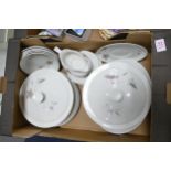 Royal Doulton Tumbling Leaves Patterned dinner ware to include Tureens, dinner plates, bowls etc