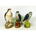 Beswick for Beneagles Sealed Scotch Whisky Decanters Osprey ,Merlin & Falcon(3)