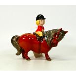 Beswick girl on chestnut pony from the Thelwell series.
