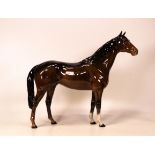 Large Beswick Hunter 1734, 2nd Version, Brown Gloss