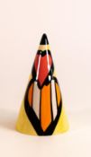 Lorna Bailey Valentine conical sugar shaker. 15th collectors club piece, signed in blue, Jan 2005