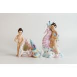 Pair of Kevin Francis / Peggy Davies Ceramics Limited Edition Figures - Sea Sprites (2)
