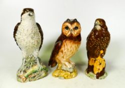 Beswick for Beneagles Empty Scotch Whisky Decanters including Buzzard, Beneagles & Royal Doulton