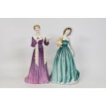 Royal Doulton Lady Figures Elanor Hn4463 & Recital Hn4466 with certs (2)